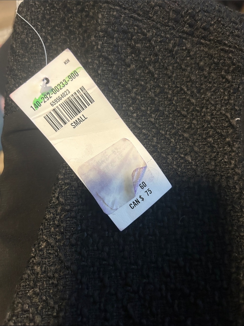 Abercrombie & Fitch Black Textured Button Tank - Picture 4 of 4